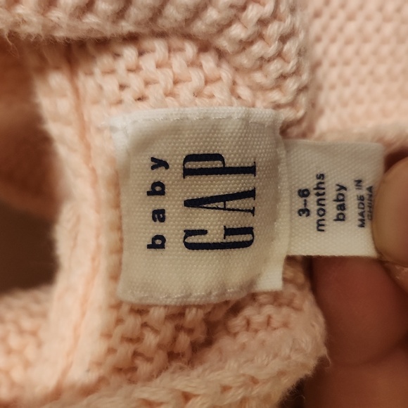 Baby Gap Pink Brannan Bear Sweater 3-6 Months - Picture 6 of 7